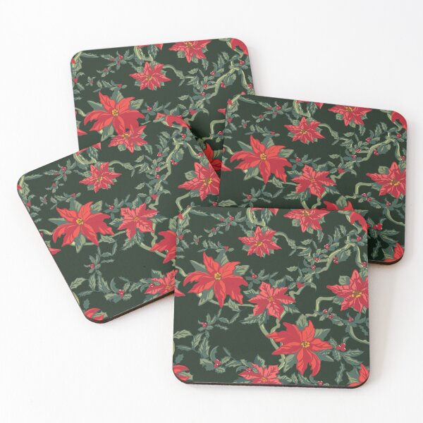 Item preview, Trailing Poinsettias on A Dark Background designed and sold by Albin1961.