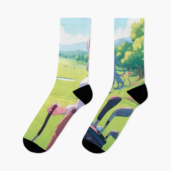 Item preview, Cute Cool Anime girl playing golf, Pretty girl holding golf club, Beautiful sports professional female golfer  (SGVisionary) designed and sold by SGVisionary.