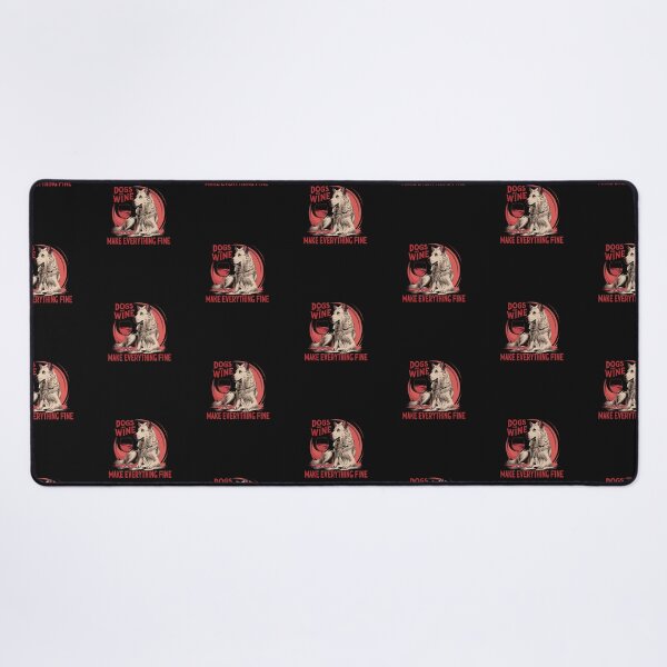 Item preview, Dogs and wine make everything fine designed and sold by marfanna.