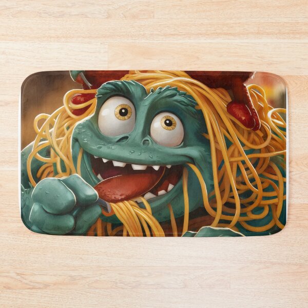 Item preview, Spaghetti Monster with Meatballs. designed and sold by MyHappyArtShop.