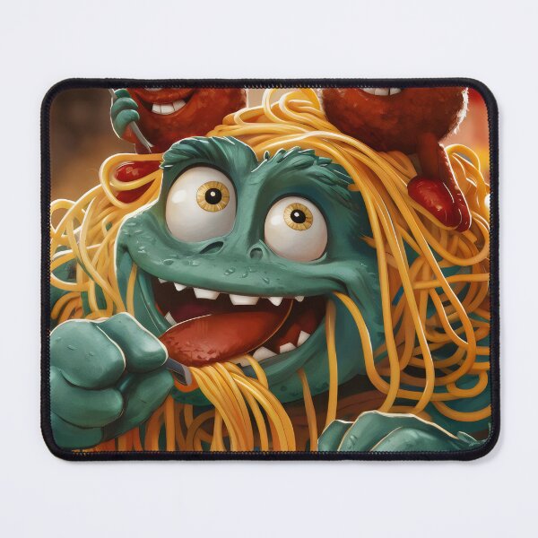 Item preview, Spaghetti Monster with Meatballs. designed and sold by MyHappyArtShop.