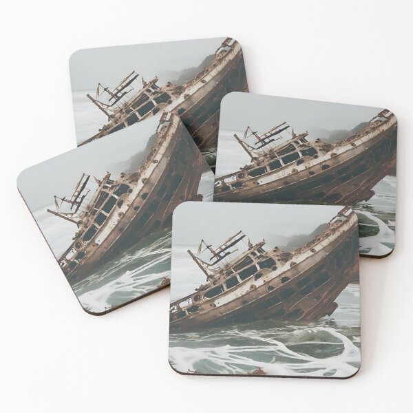 Item preview, Haunted Waters: Rusted Boat Sinking in Fog designed and sold by Solsticexposure.