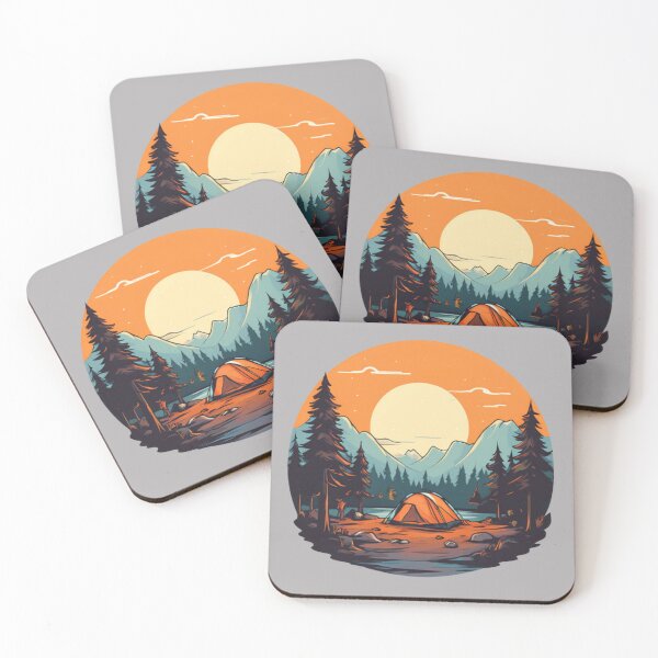 Item preview, Camping in the woods designed and sold by Planetporridge.