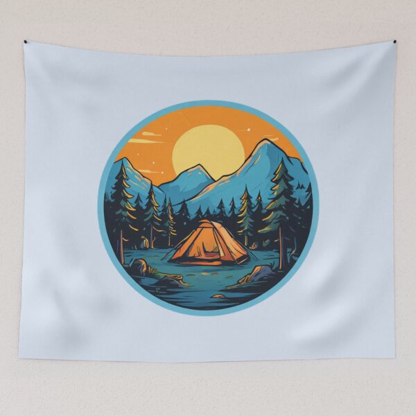Item preview, Camping Outdoors designed and sold by Planetporridge.