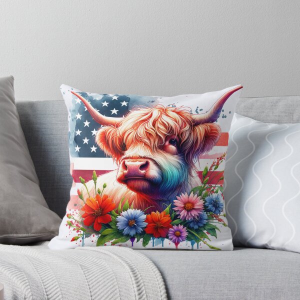Item preview, Patriotic 4th of July Cow designed and sold by HolidayBug.