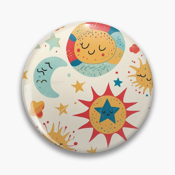 Item preview, Cute Suns and Moons designed and sold by dcrc.