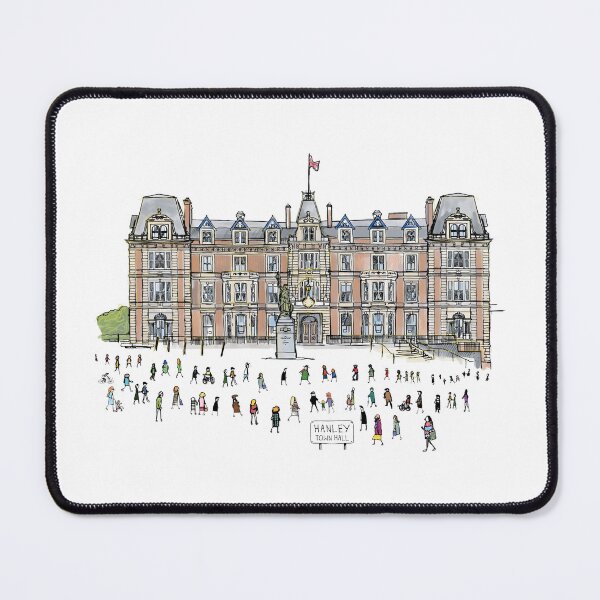 Item preview, Hanley Town Hall, Stoke-On-Trent, Illustrated Tribute designed and sold by FoleyPottery.