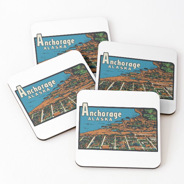 Item preview, Anchorage Alaska Vintage Style Decal designed and sold by Decal Mania.