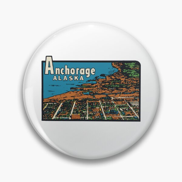 Item preview, Anchorage Alaska Vintage Style Decal designed and sold by Decal Mania.