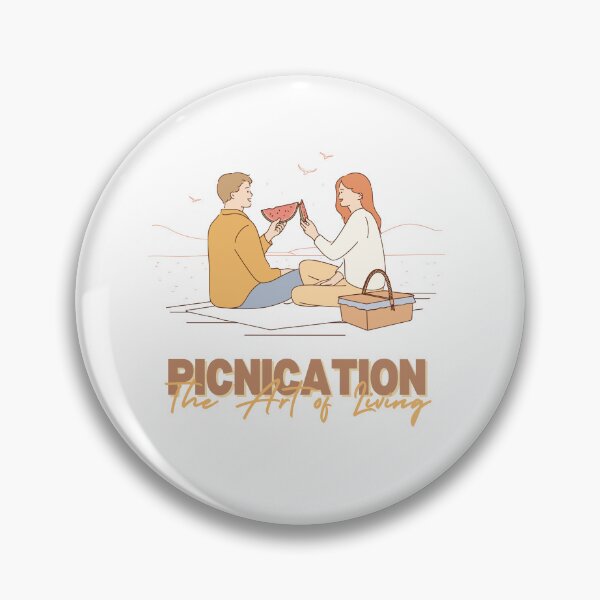 Item preview, Picnic Vibes Lover Party Merch Gift on Sunshine Vacation Day Cute Couple is The Art of Living called Picnication_v.2 designed and sold by Plullaby.