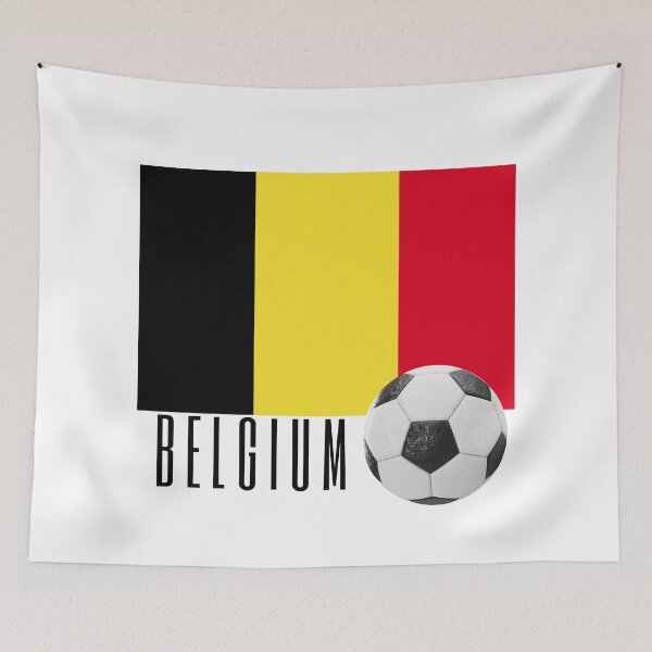 Item preview, Flag of Belgium with a Football designed and sold by Frasmosa.