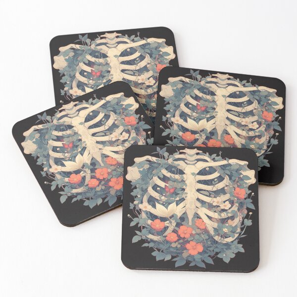 Item preview, Flowers inside ribcage designed and sold by Nowshin Tasnim.