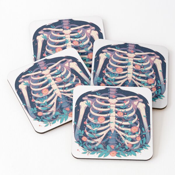 Item preview, Flowers inside ribcage designed and sold by Nowshin Tasnim.