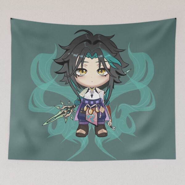 Item preview, Chibi Xiao Genshin Impact fanart ♥ designed and sold by Arilynluna.
