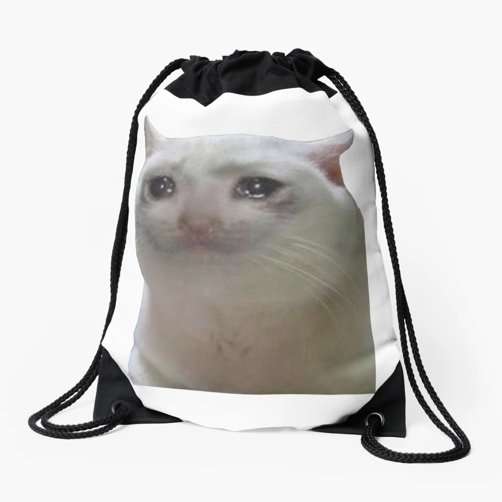 Cat loading icon meme | Drawstring Bag