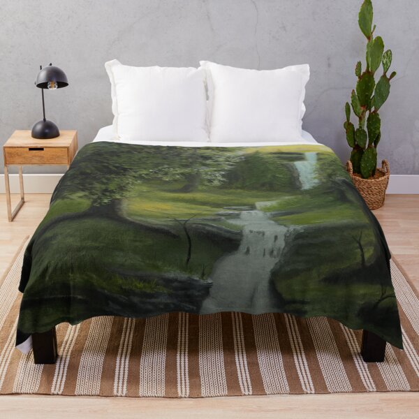 Item preview, Original Oil Painting "Sunset Valley" designed and sold by ShiftyPumpkin.