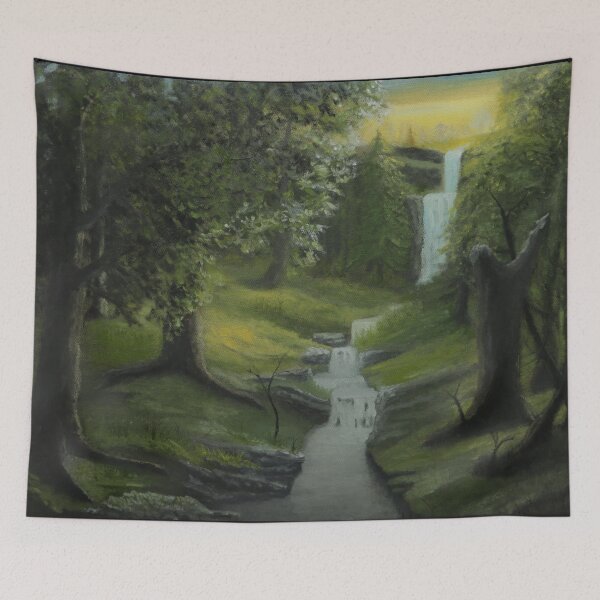 Item preview, Original Oil Painting "Sunset Valley" designed and sold by ShiftyPumpkin.