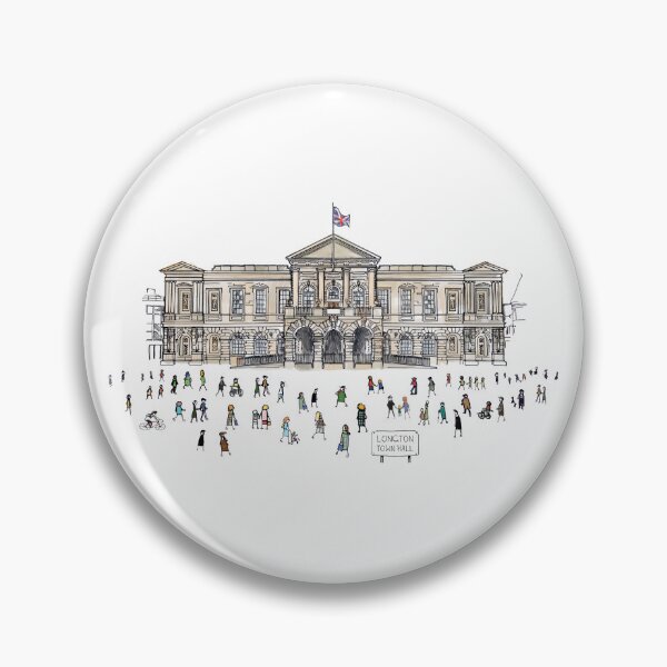Item preview, Longton Town Hall, Stoke-On-Trent, Illustrated Tribute designed and sold by FoleyPottery.