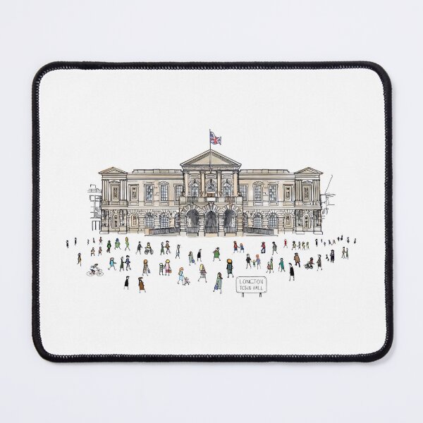 Item preview, Longton Town Hall, Stoke-On-Trent, Illustrated Tribute designed and sold by FoleyPottery.