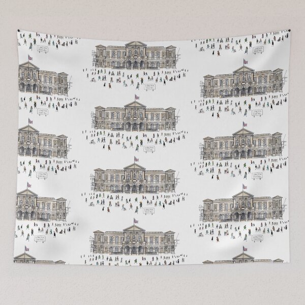 Item preview, Longton Town Hall, Stoke-On-Trent, Illustrated Tribute designed and sold by FoleyPottery.