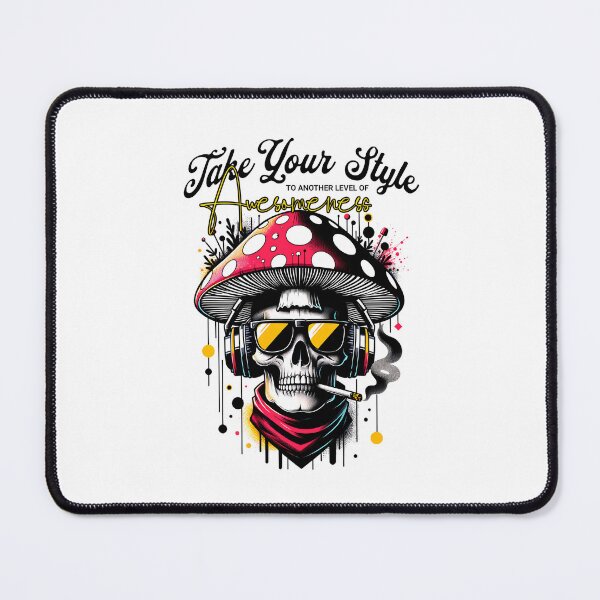 Item preview, skull wearing mushroom hat designed and sold by ShawishArt.
