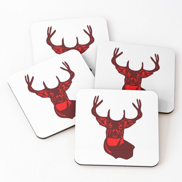 Item preview, Maroon and Orange Deer Head designed and sold by morgankeiky.