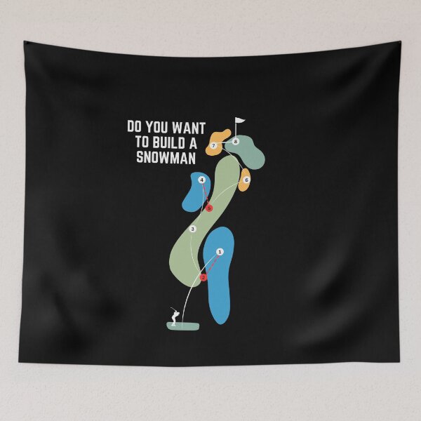Item preview, Do You Want To Build a Snowman - Funny Golf Snowman designed and sold by triharder12.
