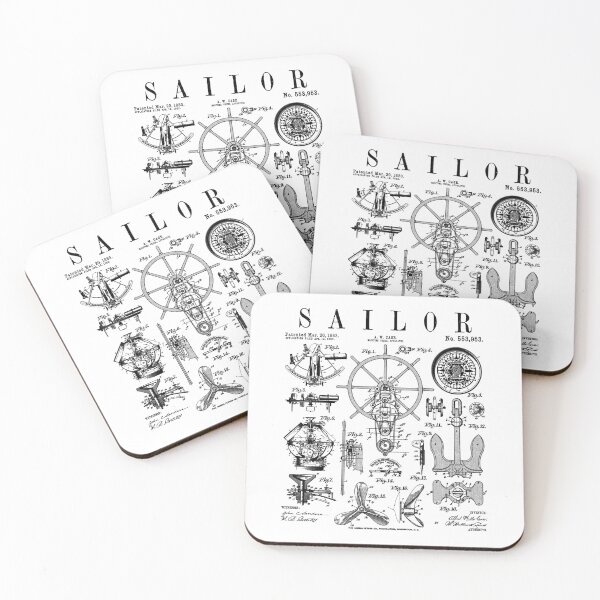 Item preview, Ship Sailor Nautical Maritime Sailing Boat Vintage Patent designed and sold by GrandeDuc.