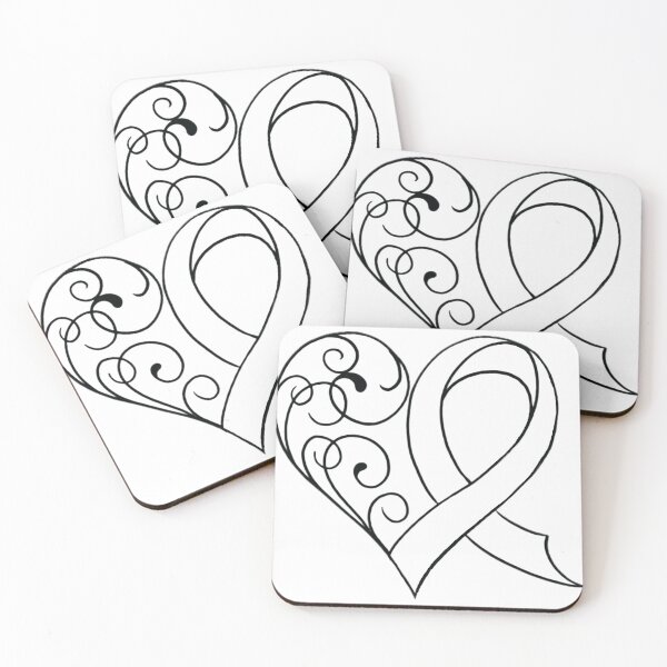 Item preview, Heart cancer Ribbon designed and sold by MatrixTattoo.