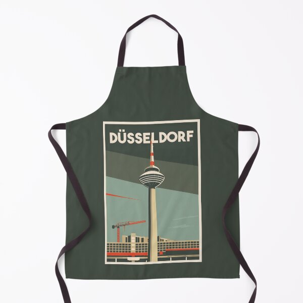 Item preview, A Vintage Travel Illustration of Düsseldorf - Germany  designed and sold by GoodOldVintage.