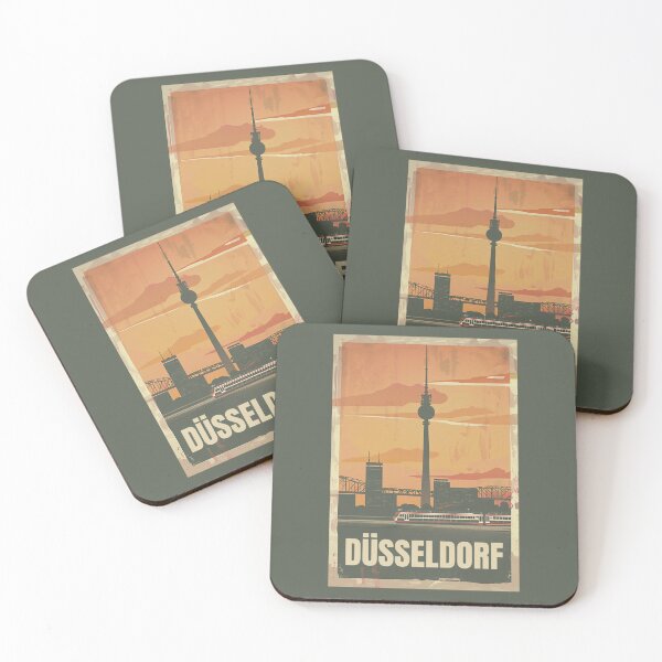 Item preview, A Vintage Travel Illustration of Düsseldorf - Germany  designed and sold by GoodOldVintage.
