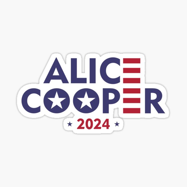 Alice Cooper for President 2024 Sticker