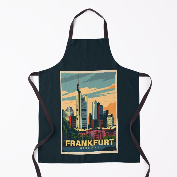Item preview, A Vintage Travel Illustration of Frankfurt - Germany  designed and sold by GoodOldVintage.