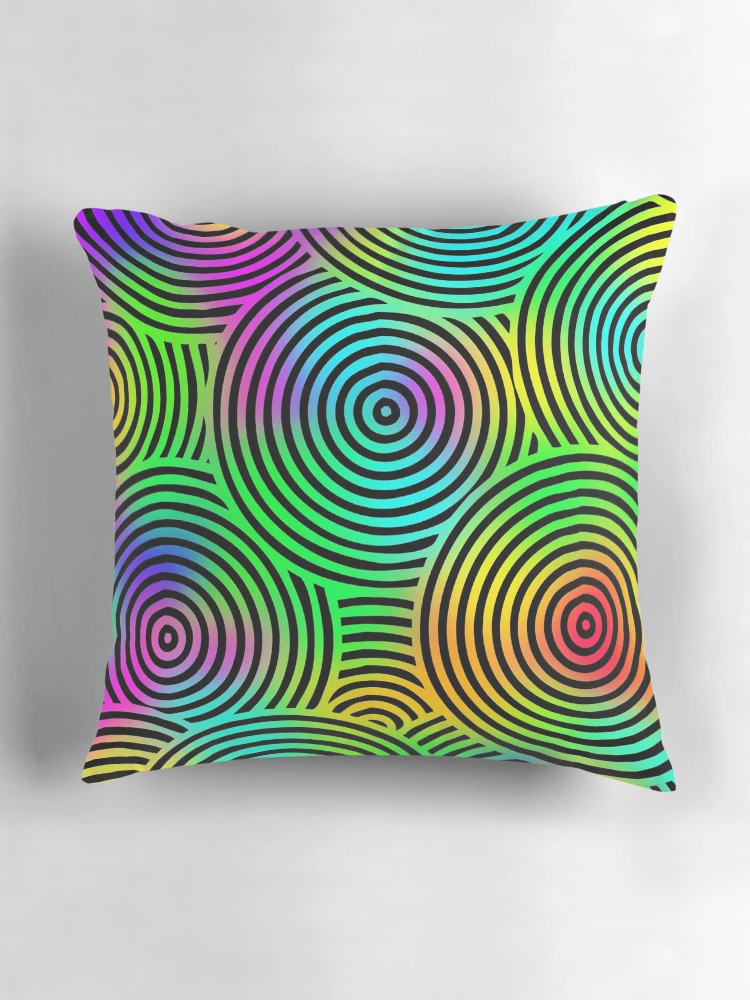 Thumbnail 3 of 4, Pillow, Multi Color Abstract Pattern XVII designed and sold by RickyBarnard.