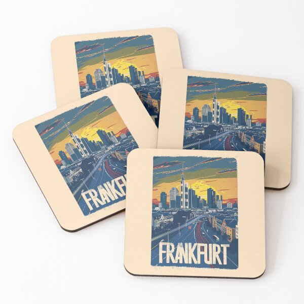 Item preview, A Vintage Travel Illustration of Frankfurt - Germany  designed and sold by GoodOldVintage.