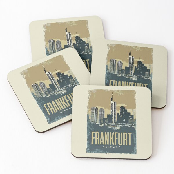 Item preview,  A Vintage Travel Illustration of Frankfurt - Germany  designed and sold by GoodOldVintage.
