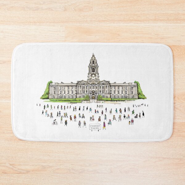 Item preview, Stockport Town Hall, Illustrated Tribute designed and sold by FoleyPottery.