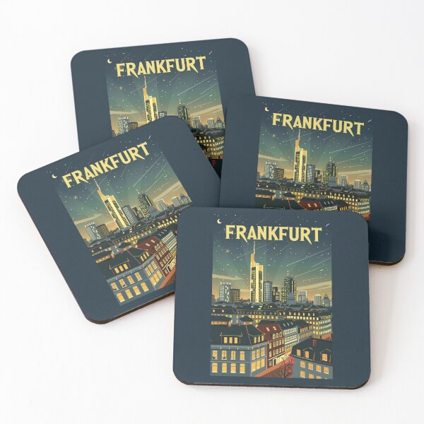Item preview, A Vintage Travel Illustration of Frankfurt - Germany  designed and sold by GoodOldVintage.