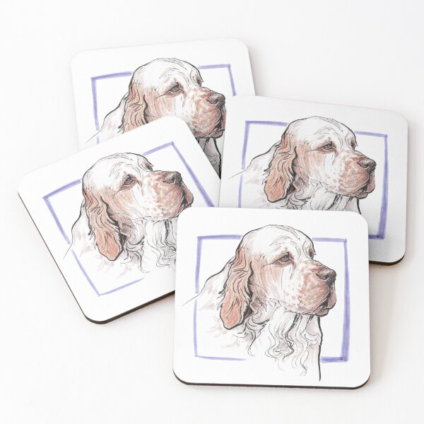 Item preview, Clumber Spaniel Dog Art Pet Portrait Cute Sketch designed and sold by edrawings38.