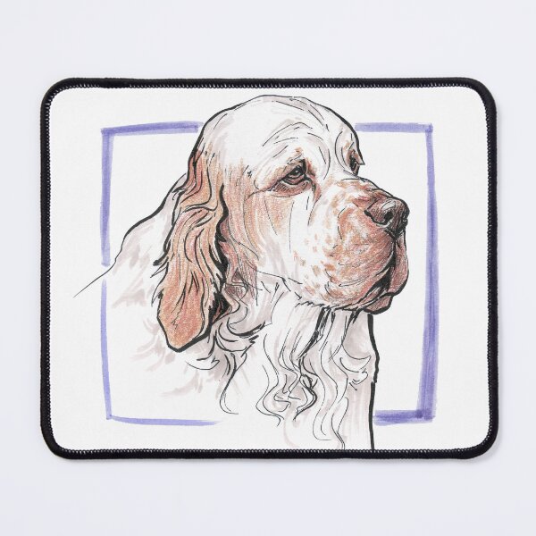 Item preview, Clumber Spaniel Dog Art Pet Portrait Cute Sketch designed and sold by edrawings38.