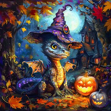 Artwork thumbnail, Dragon Pumpkin Party by Claudia McKinney