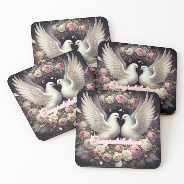 Item preview, Congratulations Bird Couple Floral designed and sold by Simplybe1.