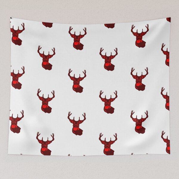 Item preview, Maroon and Orange Deer Head designed and sold by morgankeiky.
