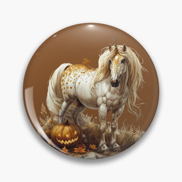Item preview,  A snow white horse with pumpkins. Arabian horse lover designed and sold by Anastasiia Yurevych.