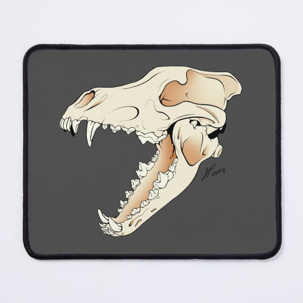 Item preview, Single Wolf Skull designed and sold by JPRogueDesigns.