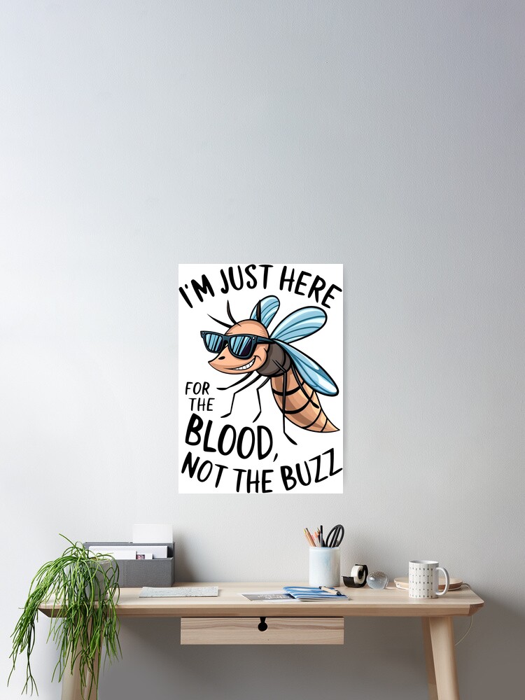 Chill Mosquito with Sunglasses Just Wants Blood, Not Buzz