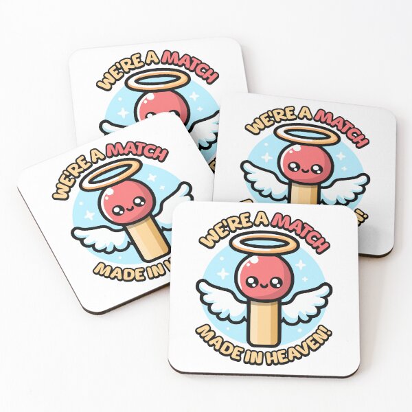 Item preview, We're A Match Made In Heaven! Cute Matchstick Pun designed and sold by PMCreative.