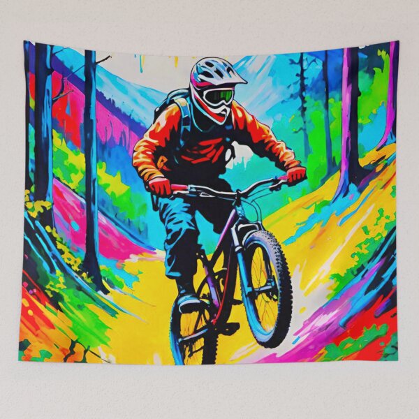 Artikelvorschau, Farbenfrohes MTB-Shredding aus den West Midlands entworfen und verkauft von GrizzlyCollective.