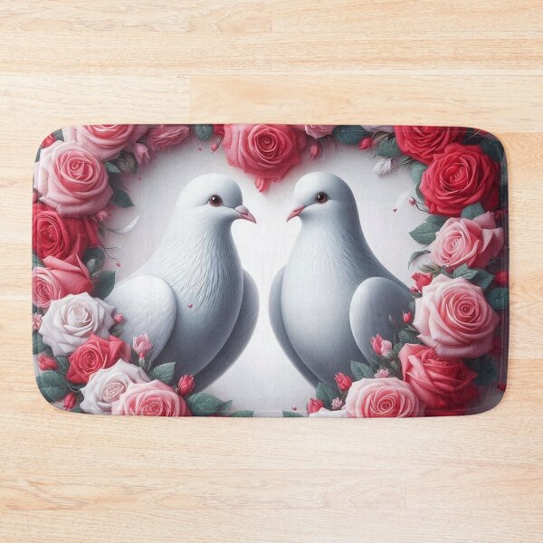 Item preview, Rose Heart Bird Couple designed and sold by Simplybe1.