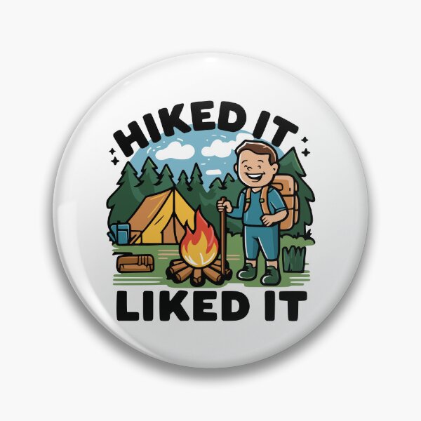 Item preview, Hiked It Liked It! Funny Hiking Cartoon designed and sold by PMCreative.